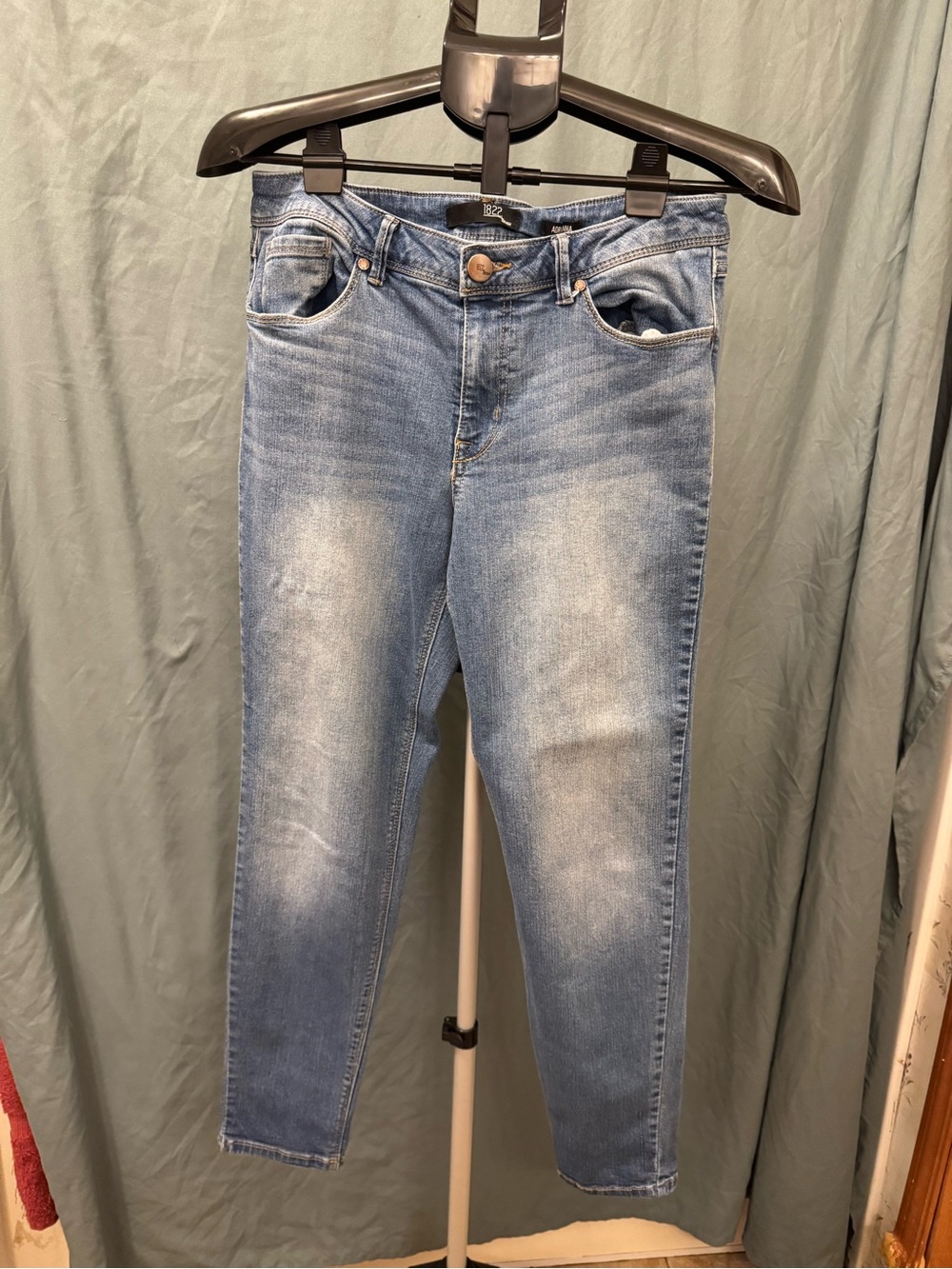 1822 Denim Adrianna Women’s Size 12 Skinny Jeans Light Wash Stretch